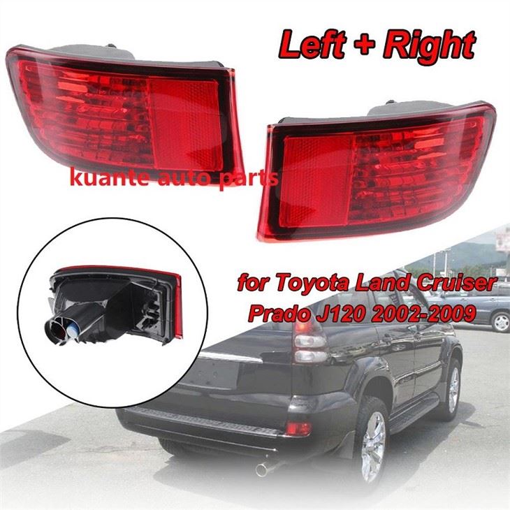 Червени задни светлини за мъгла за Toyota Landcruiser FZJ120 81581-60100,8158160100