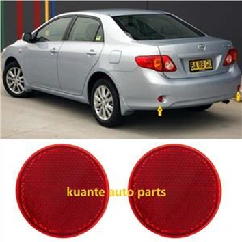 Червени кръгли задни светлини за броня за Toyota Corolla 2007-2009