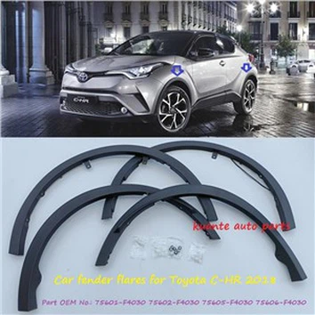 Пълни разширители на калниците за Toyota CHR 2018 75601-F4030 75602-F4030 75605-F4030 75606-F4030