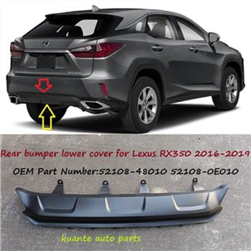 Централен удължителен капак на задната броня за Lexus RX350 2016-2019 52108-48010 52108-0E010